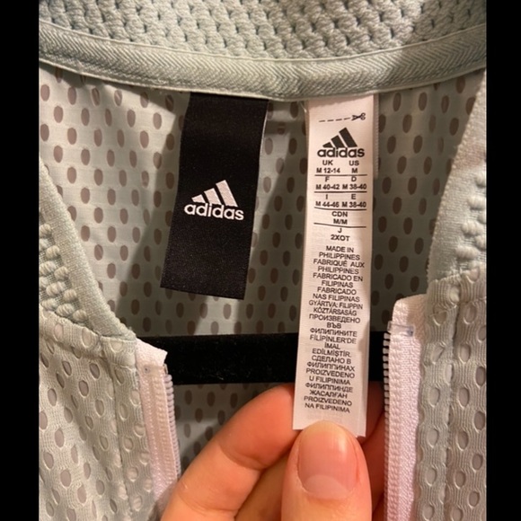 Seafoam Adidas SID Summer Bomber Jacket - Picture 5 of 6